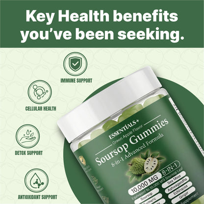 Organic Soursop Gummies 60 Count