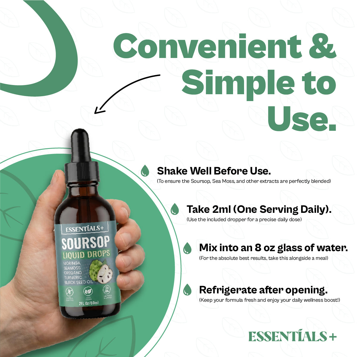 Organic Soursop Liquid Drops 60ml