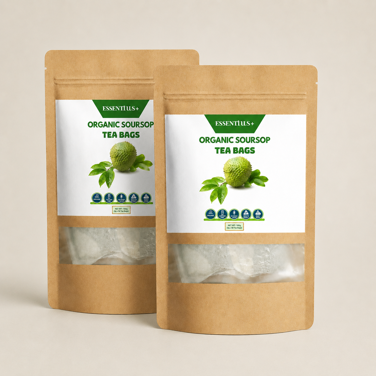 Organic Soursop Tea Bags - 50 Count