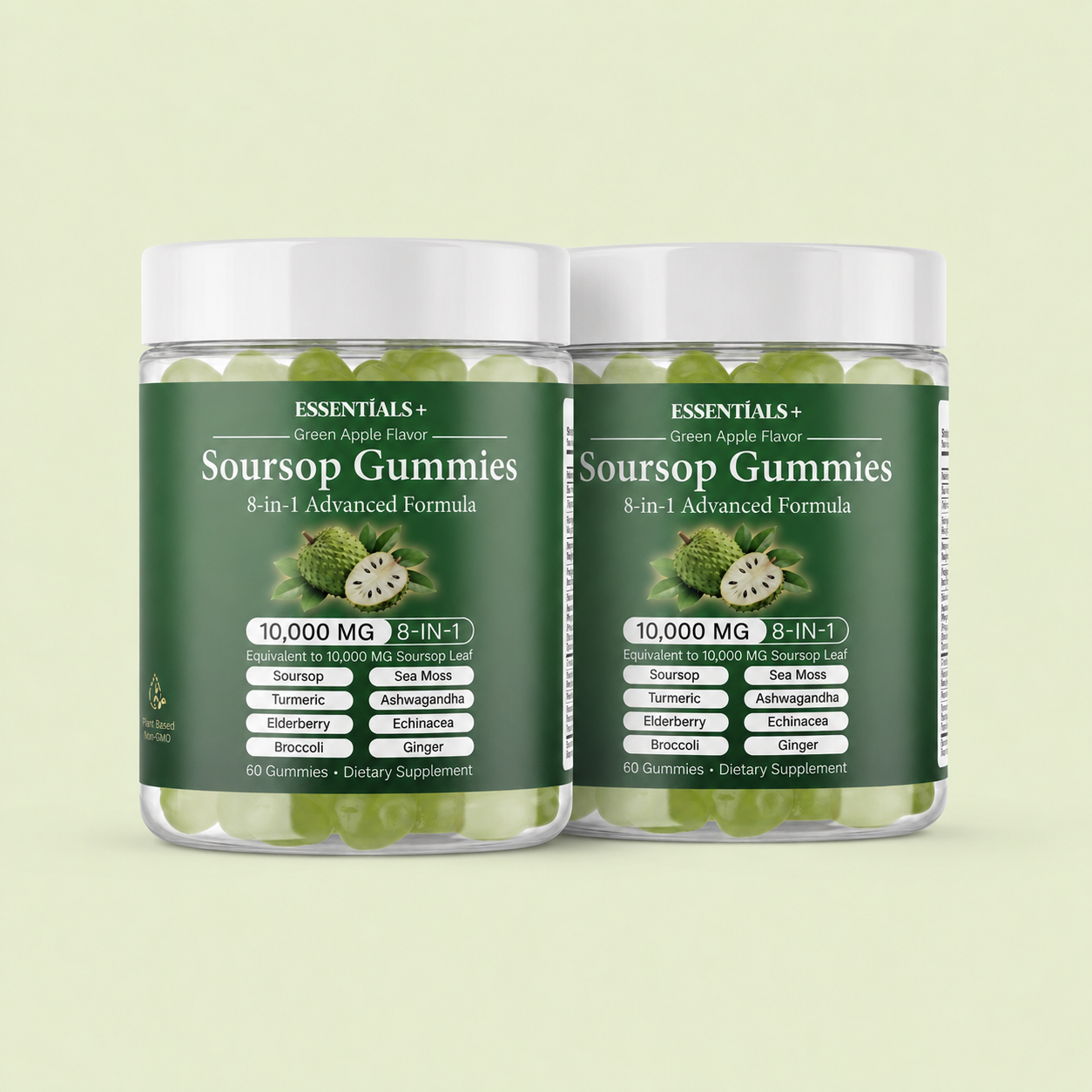 Organic Soursop Gummies 60 Count