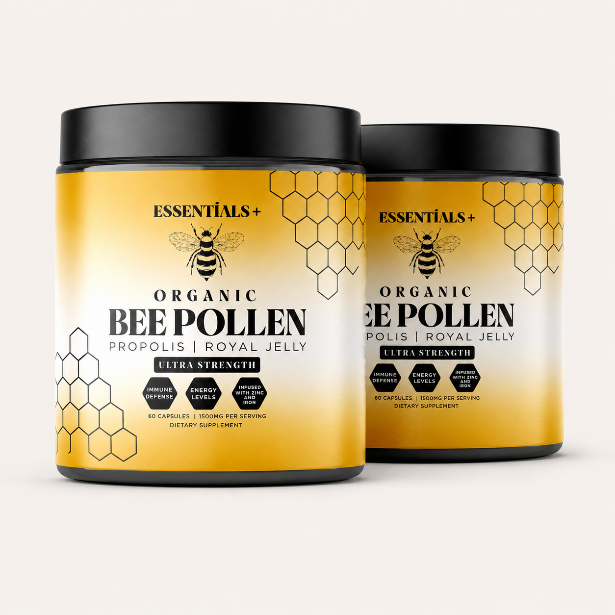 Essentials+ Bee Pollen Capsules 50 Count